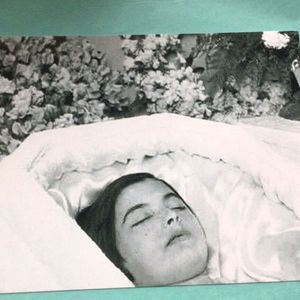 1950’s Post Mortem Girl in Casket Close up Photo Serene Peaceful Post Mortem